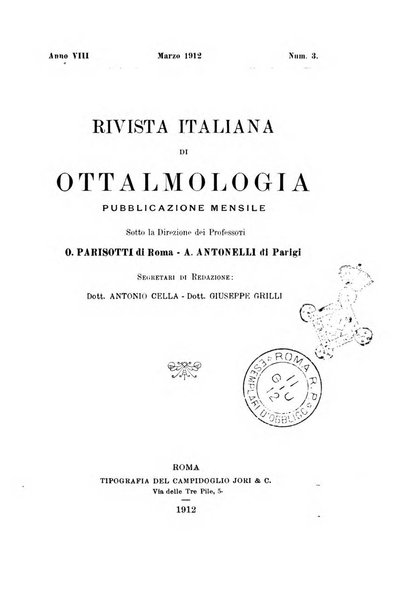 Rivista italiana di ottalmologia