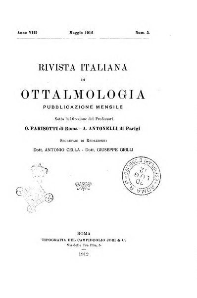 Rivista italiana di ottalmologia