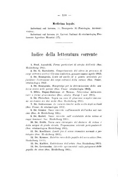 Rivista italiana di ottalmologia