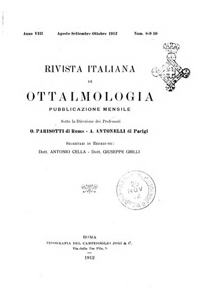 Rivista italiana di ottalmologia