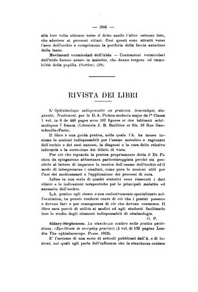 Rivista italiana di ottalmologia