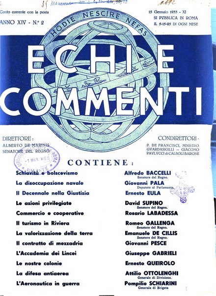 Echi e commenti rassegna universale della stampa