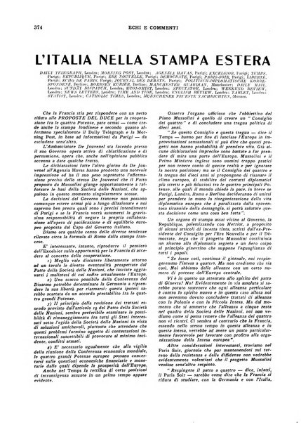 Echi e commenti rassegna universale della stampa