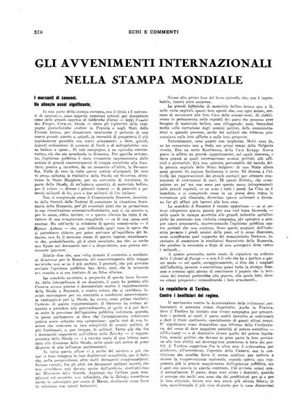 Echi e commenti rassegna universale della stampa