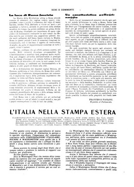 Echi e commenti rassegna universale della stampa