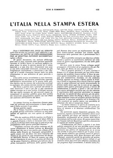 Echi e commenti rassegna universale della stampa