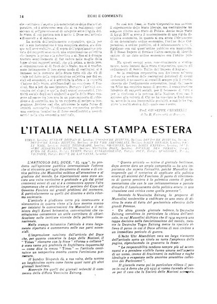 Echi e commenti rassegna universale della stampa