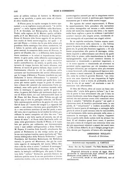 Echi e commenti rassegna universale della stampa