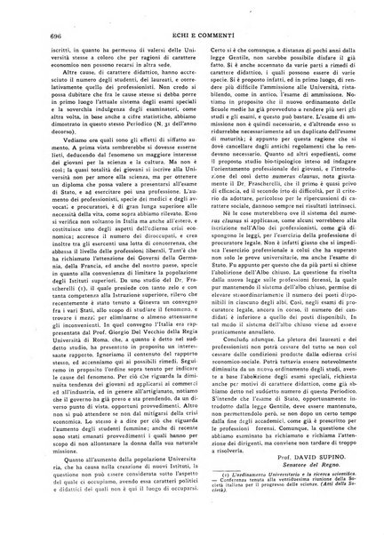 Echi e commenti rassegna universale della stampa