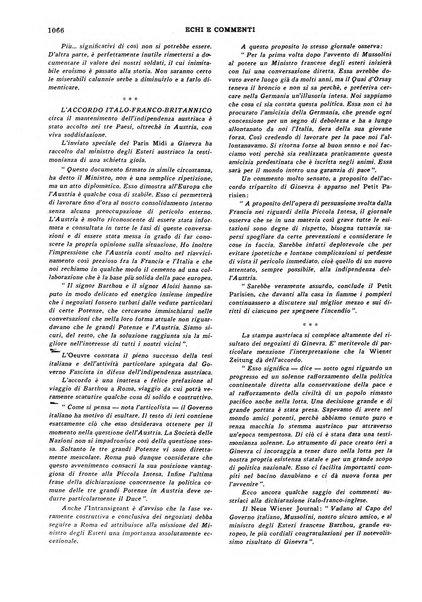 Echi e commenti rassegna universale della stampa