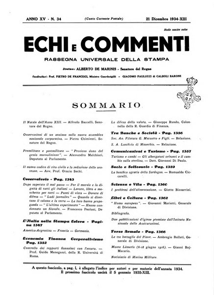 Echi e commenti rassegna universale della stampa