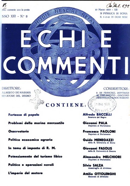 Echi e commenti rassegna universale della stampa