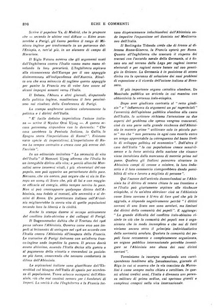 Echi e commenti rassegna universale della stampa