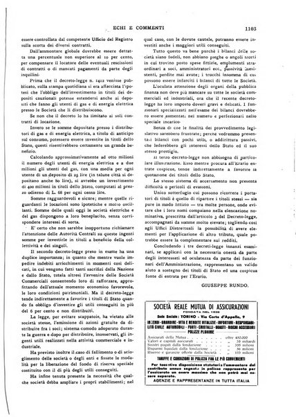 Echi e commenti rassegna universale della stampa