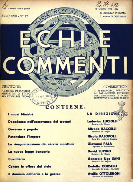 Echi e commenti rassegna universale della stampa