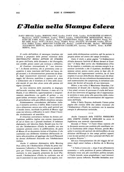 Echi e commenti rassegna universale della stampa