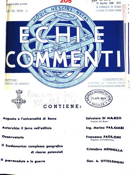 Echi e commenti rassegna universale della stampa