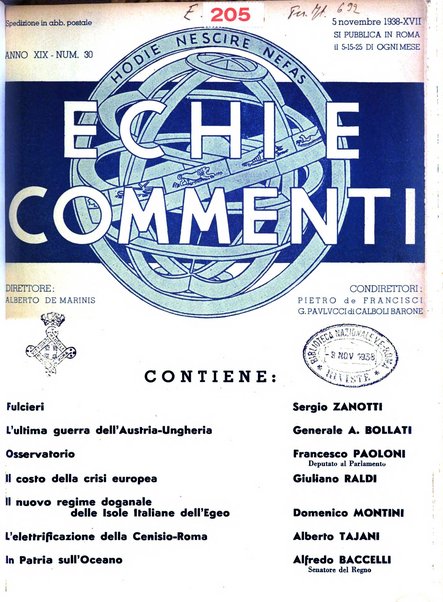 Echi e commenti rassegna universale della stampa