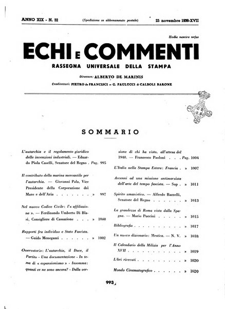 Echi e commenti rassegna universale della stampa