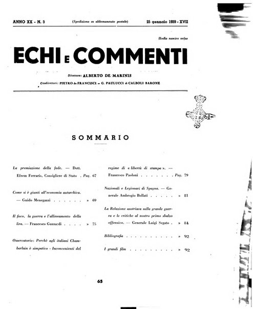 Echi e commenti rassegna universale della stampa