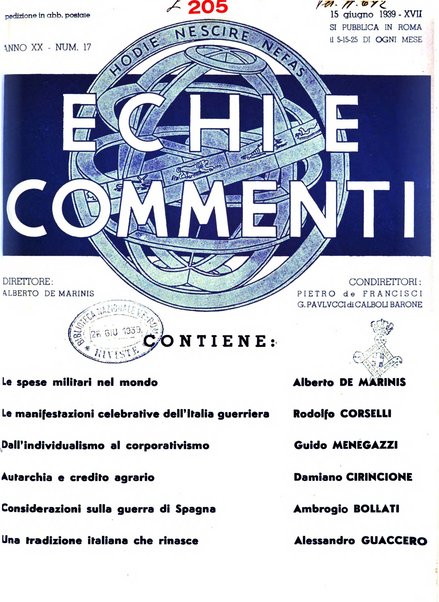 Echi e commenti rassegna universale della stampa