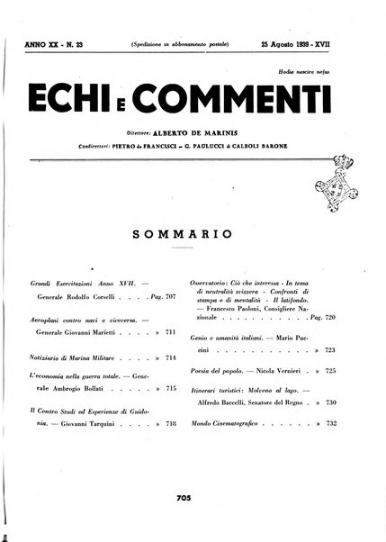 Echi e commenti rassegna universale della stampa