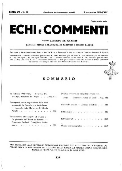 Echi e commenti rassegna universale della stampa