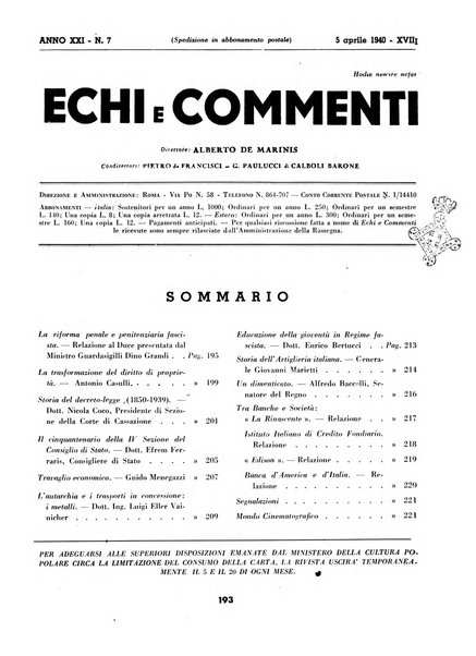 Echi e commenti rassegna universale della stampa