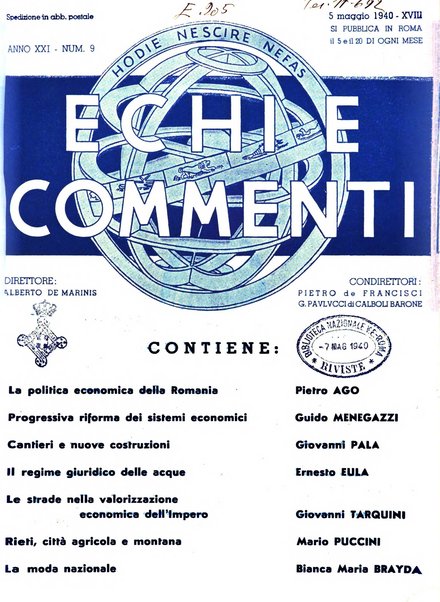 Echi e commenti rassegna universale della stampa