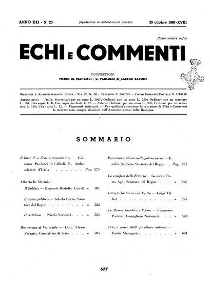 Echi e commenti rassegna universale della stampa