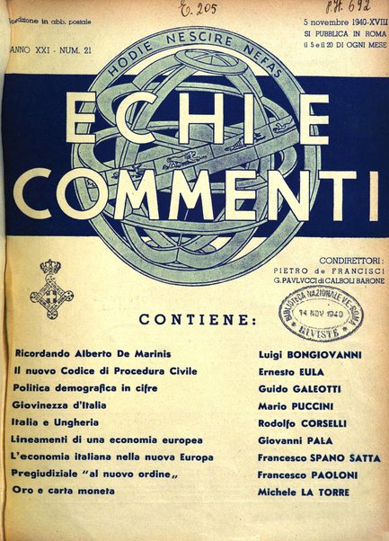 Echi e commenti rassegna universale della stampa