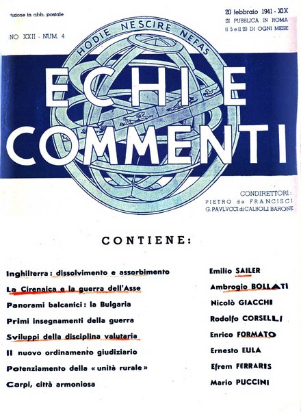 Echi e commenti rassegna universale della stampa