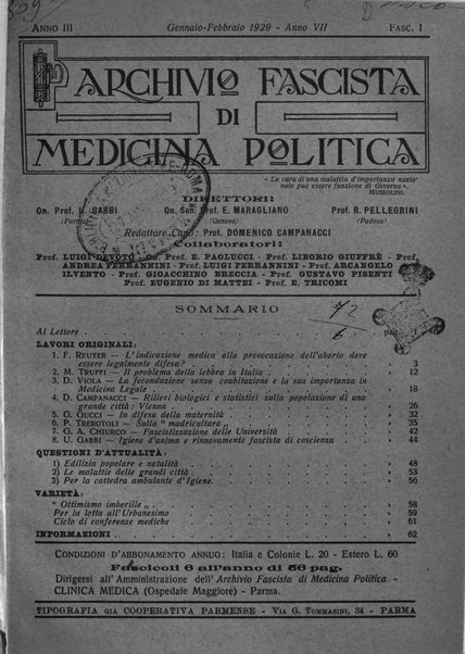 Archivio fascista di medicina politica