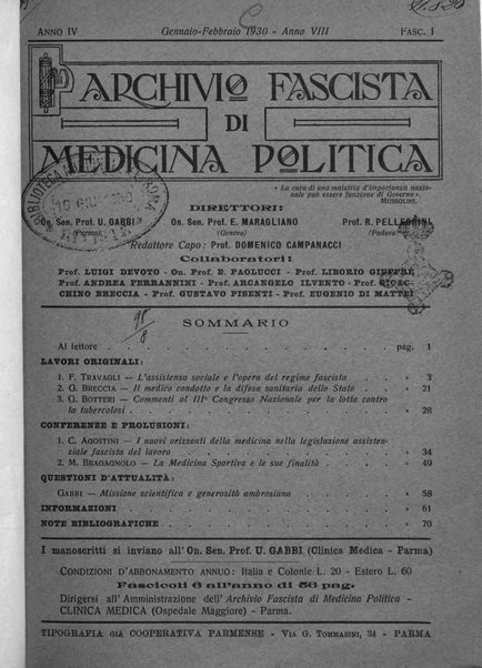 Archivio fascista di medicina politica