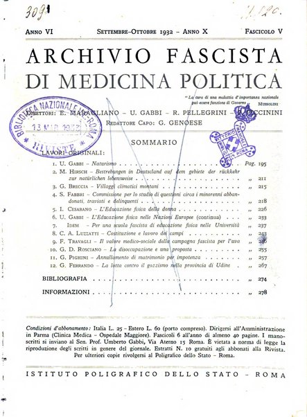 Archivio fascista di medicina politica