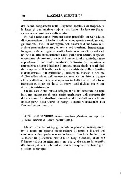 Raccolta di lettere ed altri scritti intorno alla fisica ed alle matematiche