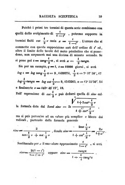 Raccolta di lettere ed altri scritti intorno alla fisica ed alle matematiche