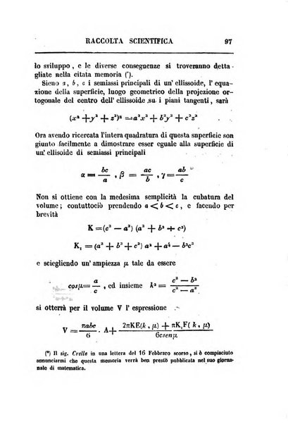 Raccolta di lettere ed altri scritti intorno alla fisica ed alle matematiche