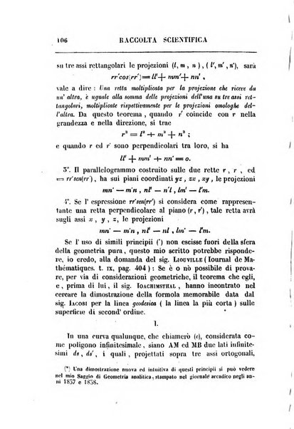 Raccolta di lettere ed altri scritti intorno alla fisica ed alle matematiche