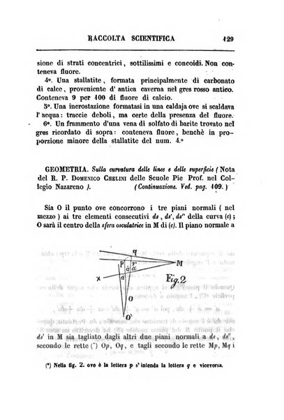 Raccolta di lettere ed altri scritti intorno alla fisica ed alle matematiche