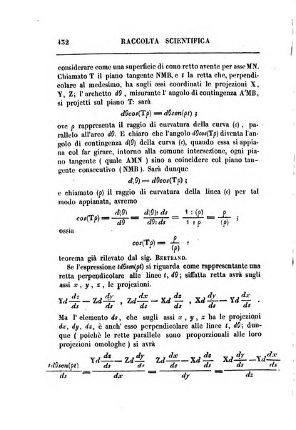 Raccolta di lettere ed altri scritti intorno alla fisica ed alle matematiche