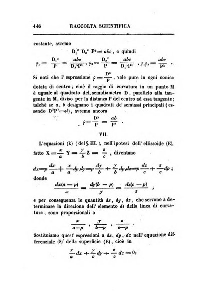 Raccolta di lettere ed altri scritti intorno alla fisica ed alle matematiche