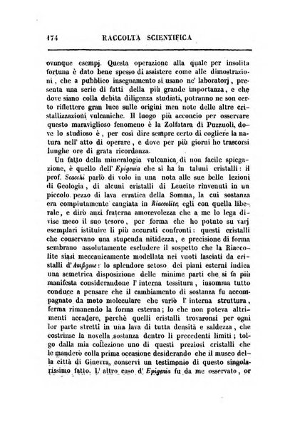 Raccolta di lettere ed altri scritti intorno alla fisica ed alle matematiche