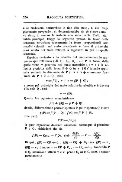 Raccolta di lettere ed altri scritti intorno alla fisica ed alle matematiche