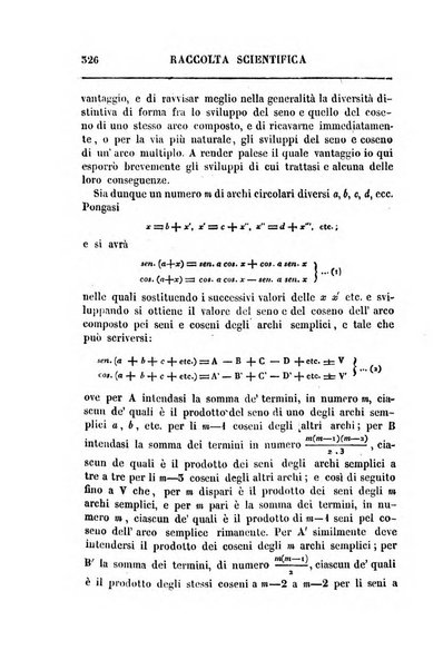 Raccolta di lettere ed altri scritti intorno alla fisica ed alle matematiche