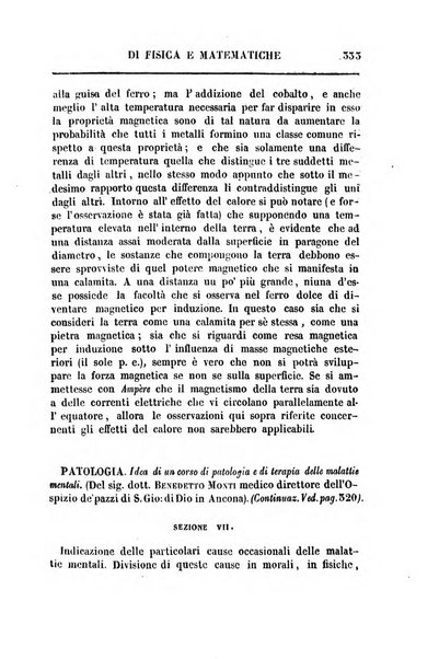 Raccolta di lettere ed altri scritti intorno alla fisica ed alle matematiche