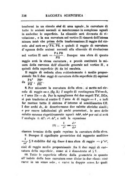 Raccolta di lettere ed altri scritti intorno alla fisica ed alle matematiche