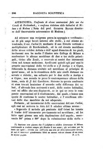 Raccolta di lettere ed altri scritti intorno alla fisica ed alle matematiche