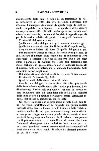 Raccolta di lettere ed altri scritti intorno alla fisica ed alle matematiche