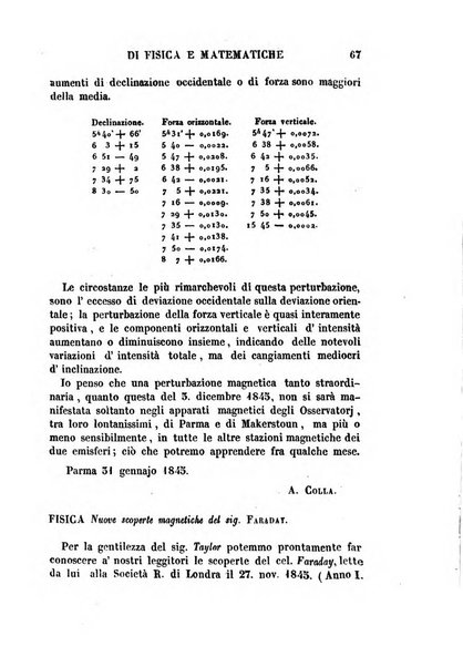 Raccolta di lettere ed altri scritti intorno alla fisica ed alle matematiche